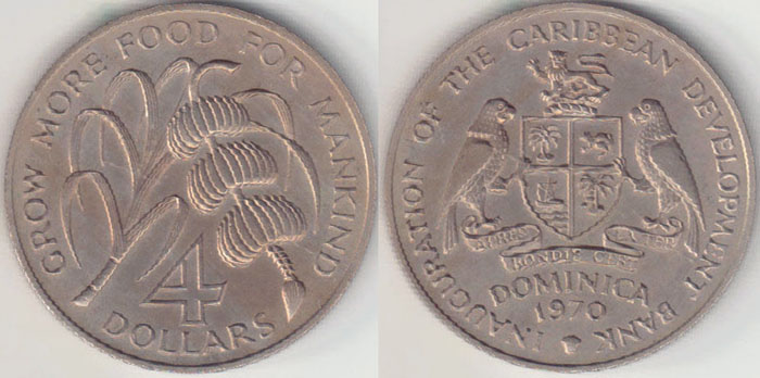 1970 Dominica $4 (FAO) Unc A005522